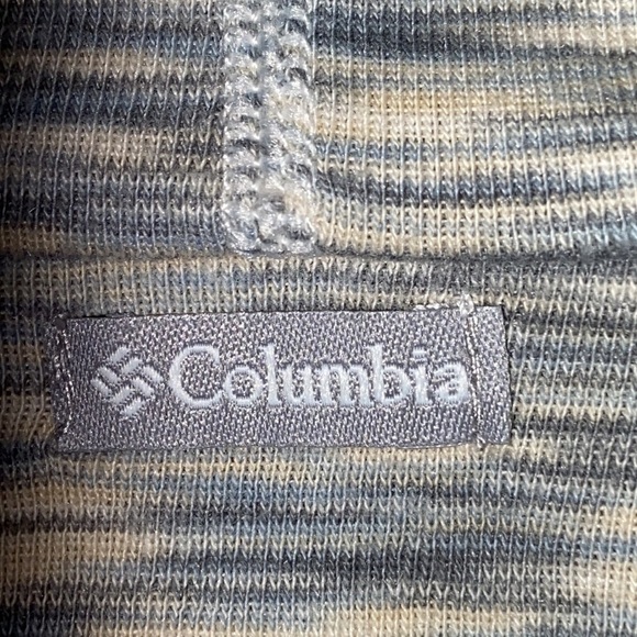 Columbia Size Medium Gray White Cowl Neck Space Dye Pullover Hoodie: 4175 - Picture 10 of 10